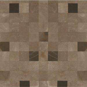Elegant bronze hues in a square pattern