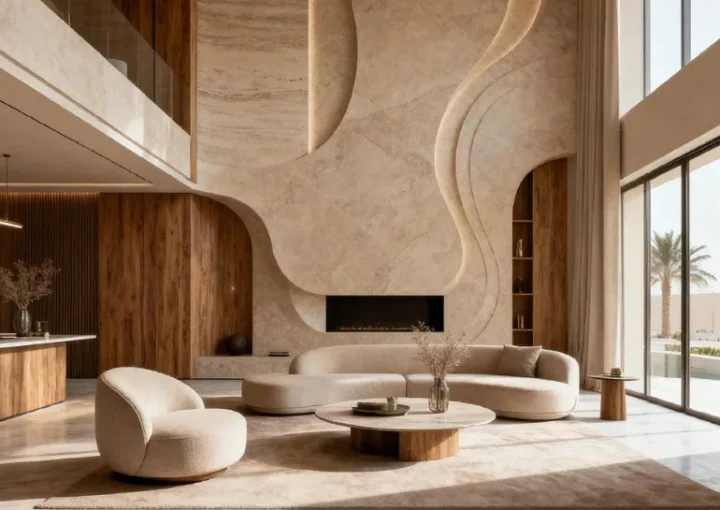 Contemporary Interior Design Ideas Featuring Premium Travertine