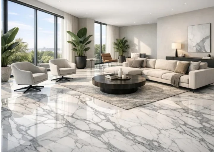 How Lighting Changes the Appearance of Marble Interiors