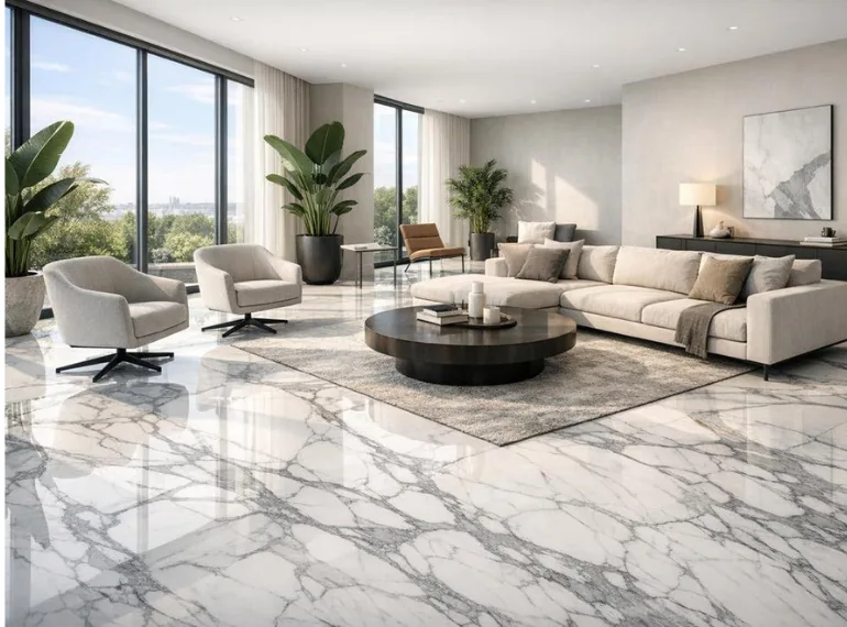 How Lighting Changes the Appearance of Marble Interiors