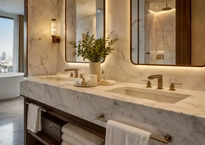 Custom Marble Vanity Tops for Residential and Hospitality Projects